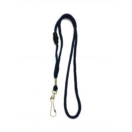 Navy Blue Round Non-Breakaway Lanyard with Swivel Hook by Specialsit ID, Sold Individually